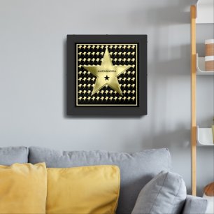 Home Movie Theater Star Custom Name Framed Art
