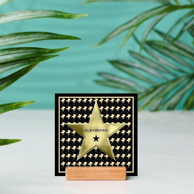 Home Movie Theater Star Custom Sign and Holder (Insitu 2)