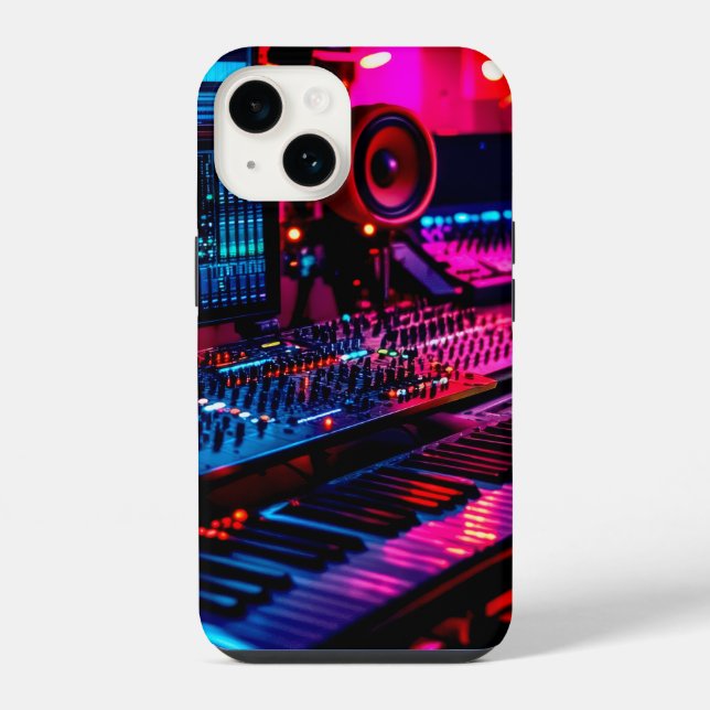 Home Music Studio Iphone Case (Back)