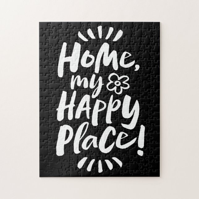 HOME my Happy Place!  Homebody Cozy - Elegant Jigsaw Puzzle (Vertical)
