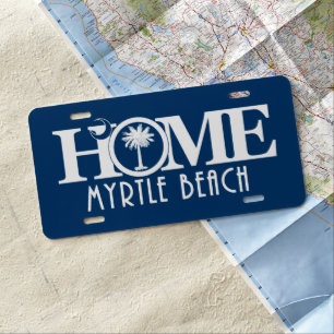 HOME Myrtle Beach License Plate