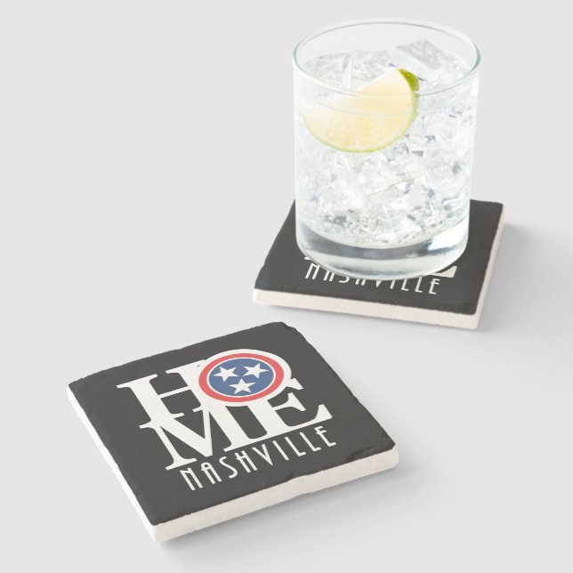 HOME  Nashville Tennessee Stone Coaster (Side)
