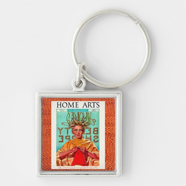 "Home needled" Keychain (Front)