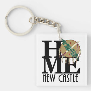 HOME New Castle Oklahoma Keychain