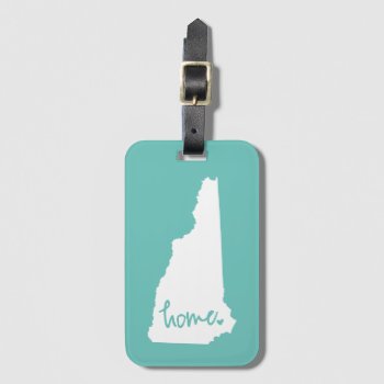 Home New Hampshire Custom Color Luggage Tag by SimpleSweetDreams at Zazzle