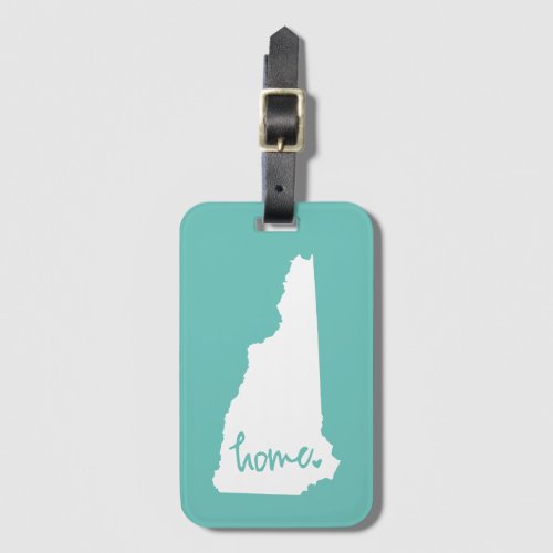 Home New Hampshire Custom Color Luggage Tag