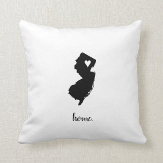 "Home" New Jersey Throw Pillow