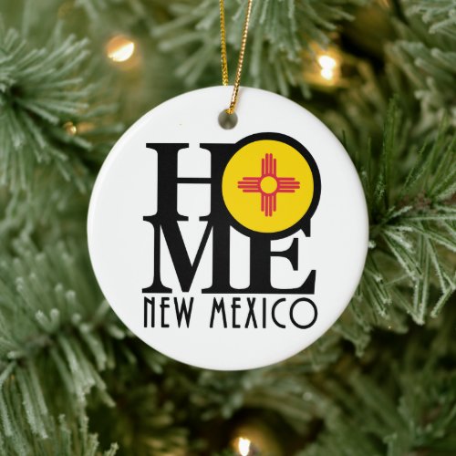 HOME New Mexico Ceramic Ornament