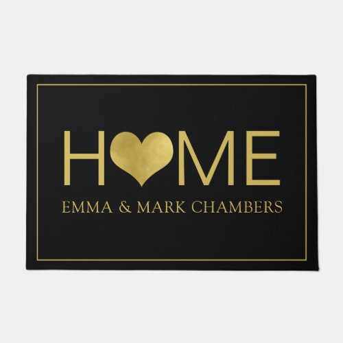 Home Newlyweds Married Couple Name Doormat