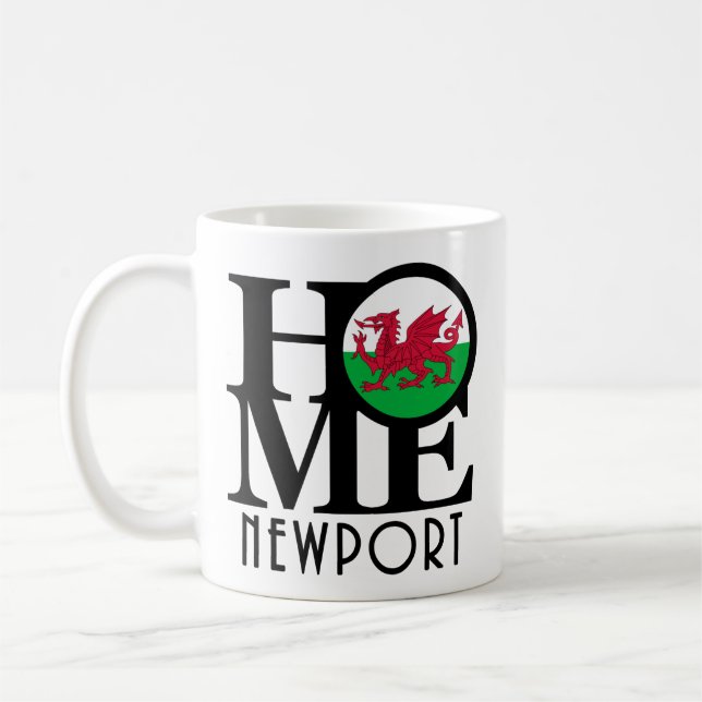 HOME Newport Wales 11oz Coffee Mug (Left)