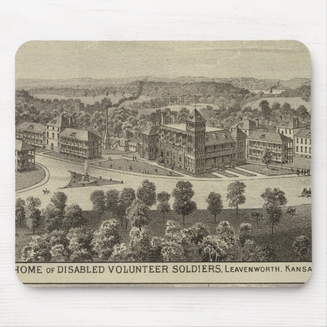Home of Disabled Volunteer Soldiers Mouse Pad (Front)