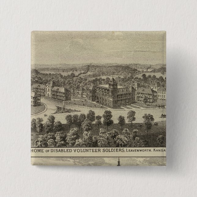 Home of Disabled Volunteer Soldiers Pinback Button (Front)