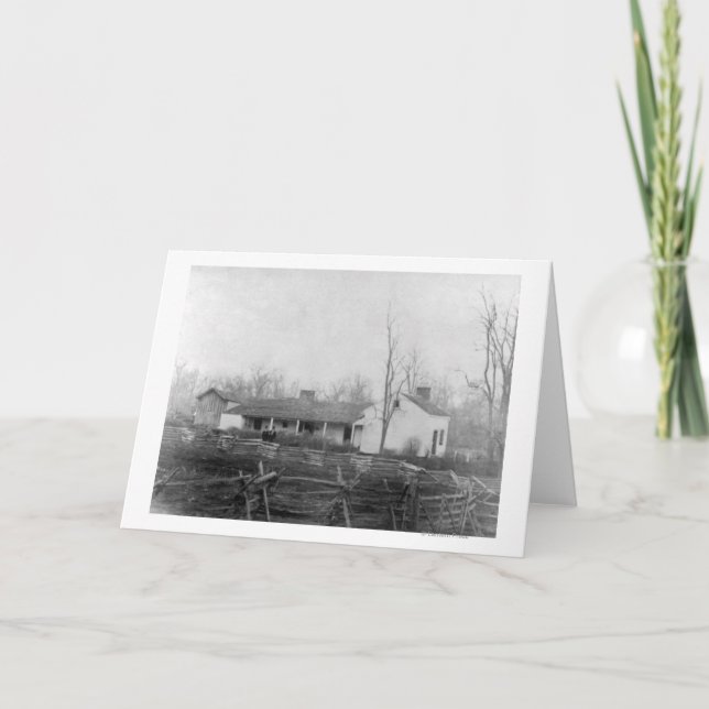 Home of Outlaw Jess James Photograph Card (Front)