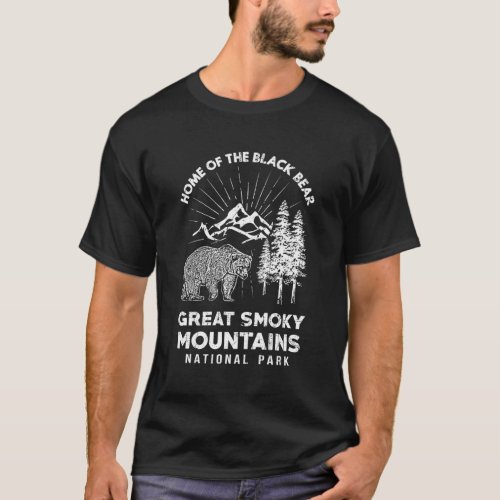 Home Of The Black Bear Great Smoky Mountains Natio T_Shirt