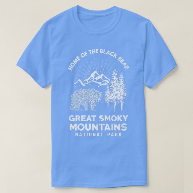 Home Of The Black Bear Great Smoky Mountains Natio T-Shirt (Design Front)