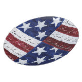 Home of the Brave Flag Plate (Left Side)