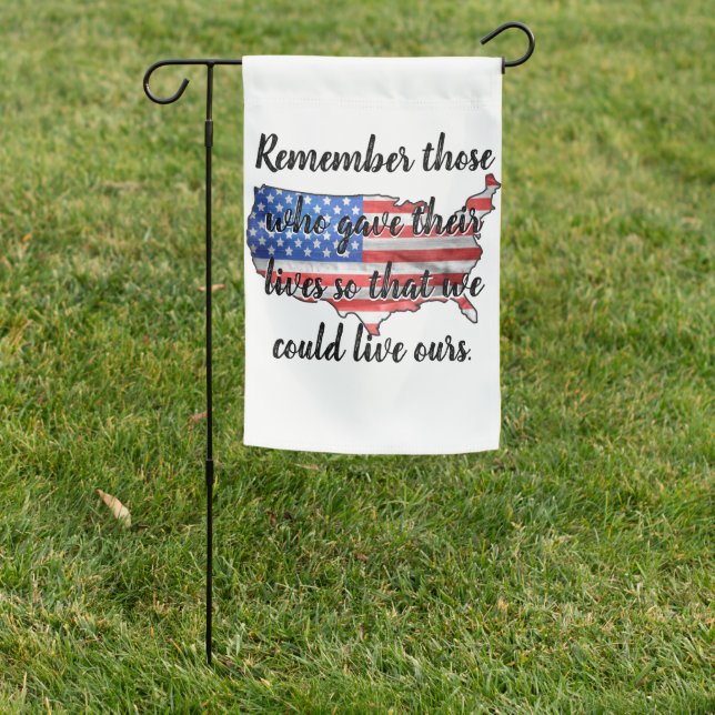Home of the brave land of the free  garden flag (In SItu)