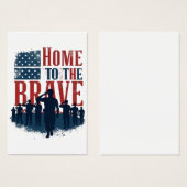 Home of the Brave Salute Tee (Front & Back)