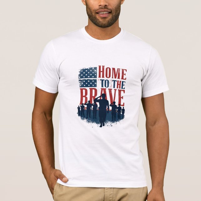 Home of the Brave Salute Tee (Front)