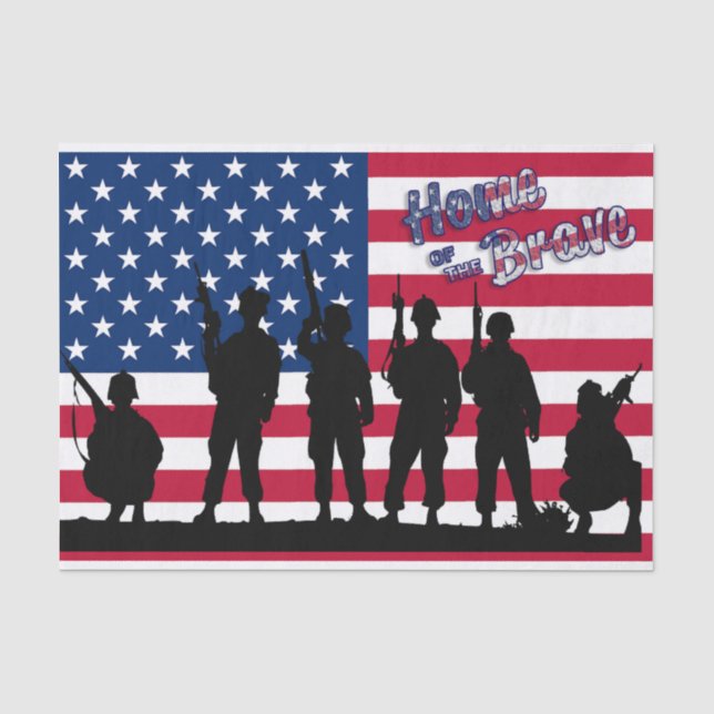 Home of the Brave Tissue Paper (Front)