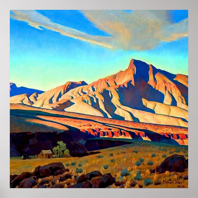 “Home of the Desert Rat” by Maynard Dixon Poster (Front)