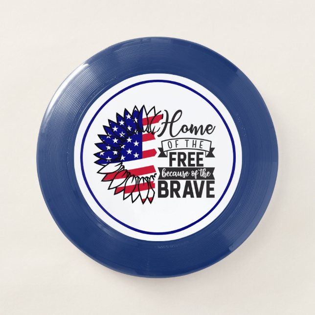 Home of the Free: A Patriotic Bloom Wham-O Frisbee (Front)