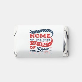 Home Of The Free Because Of The Brave Balloon Hershey's Miniatures