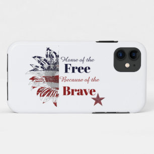 Home of the free because of the brave, iPhone 11 case