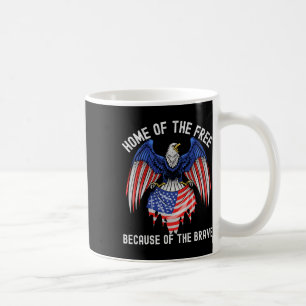 Home Of The Free Because Of The Brave Eagle Usa Fl Coffee Mug