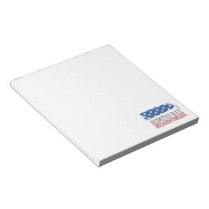 Home of the Free Because of the Brave US Flag Notepad