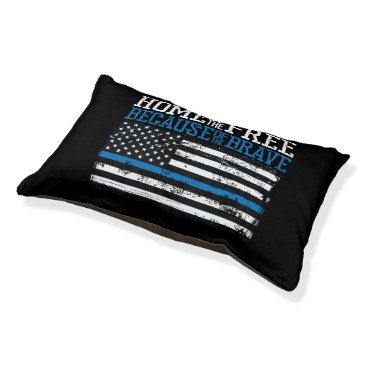 Home of the free because of the brave USA Flag Pet Bed Home of the free because of the brave USA Flag Pet Bed