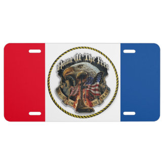 HOME OF THE FREE LICENSE PLATE