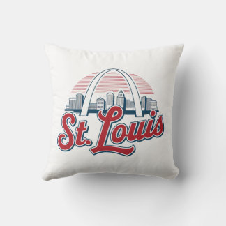 Home of the Gateway Arch, St. Louis Heritage Throw Pillow