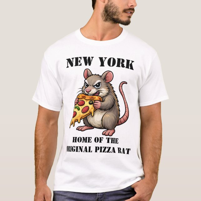 Home of the Pizza Rat T-Shirt (Front)