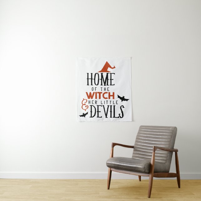 home of the witch and her little devils tapestry (In Situ)