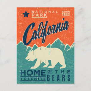Home of the Yosemite Bears   California Postcard
