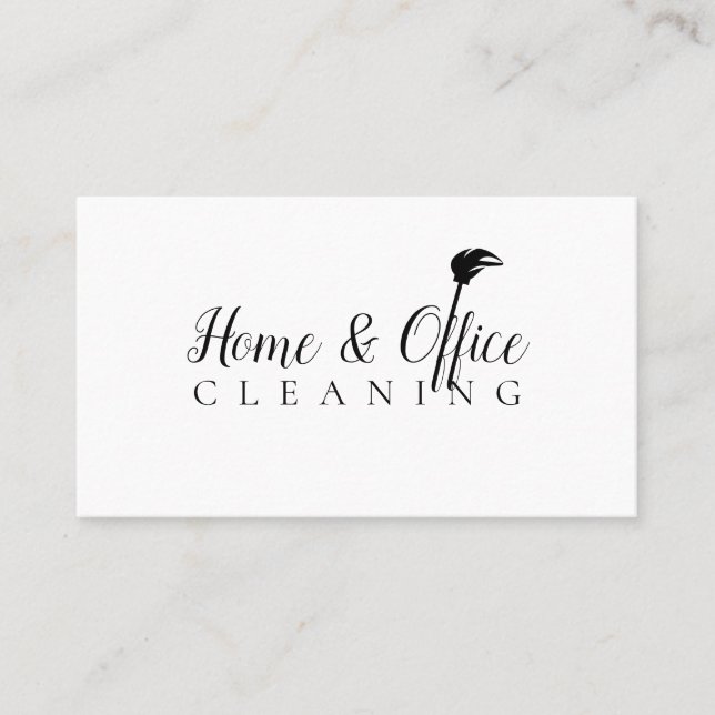 Home & Office Cleaning Company Business Card (Front)