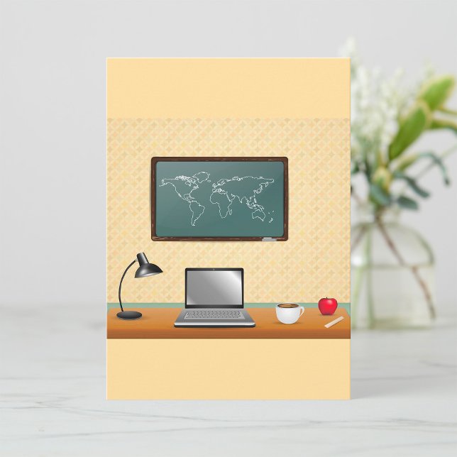 Home Office Desk Laptop Coffee Invitation (Creator Uploaded)