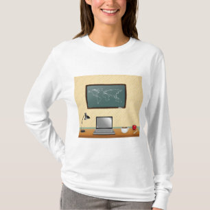 Home Office Desk Laptop Coffee T-Shirt