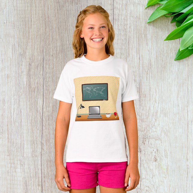 Home Office Desk Laptop Coffee T-Shirt (Creator Uploaded)