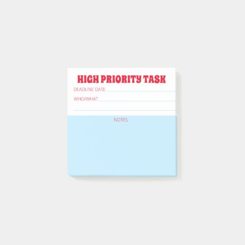 Home office employee high priority task reminder post_it notes