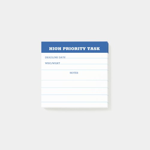 Home office employee high priority task reminder post_it notes