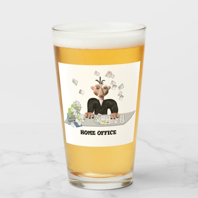 Home Office  , Personalized Glass (Front Filled)