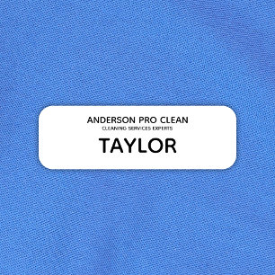 Home & Office Pro Cleaning Name Tag