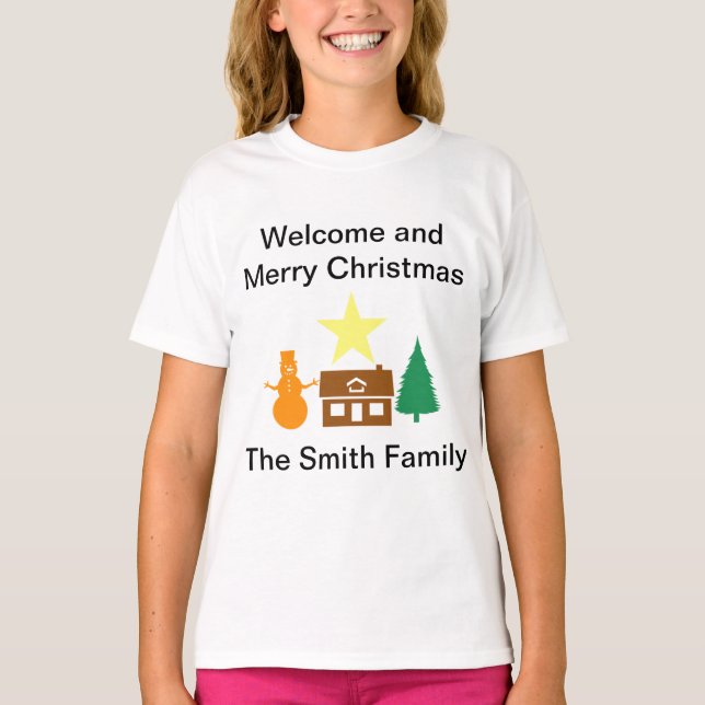 Home on Christmas T-Shirt (Front)