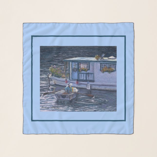 "Home On the Water" Scarf (Front)
