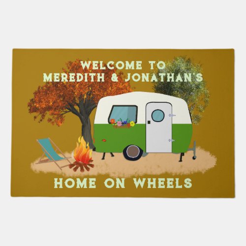 Home on Wheels Welcome Mat Camper