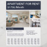 Home or Apartment For Rent Flyer Tear Off Strips