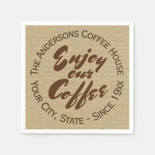 Home or Business Coffee Shop Paper Napkins