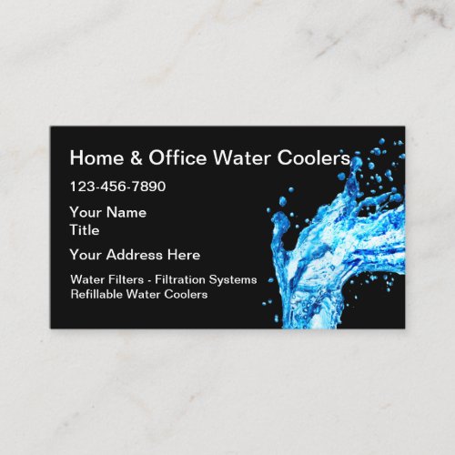 Home Or Office Water Cooler Service Business Card